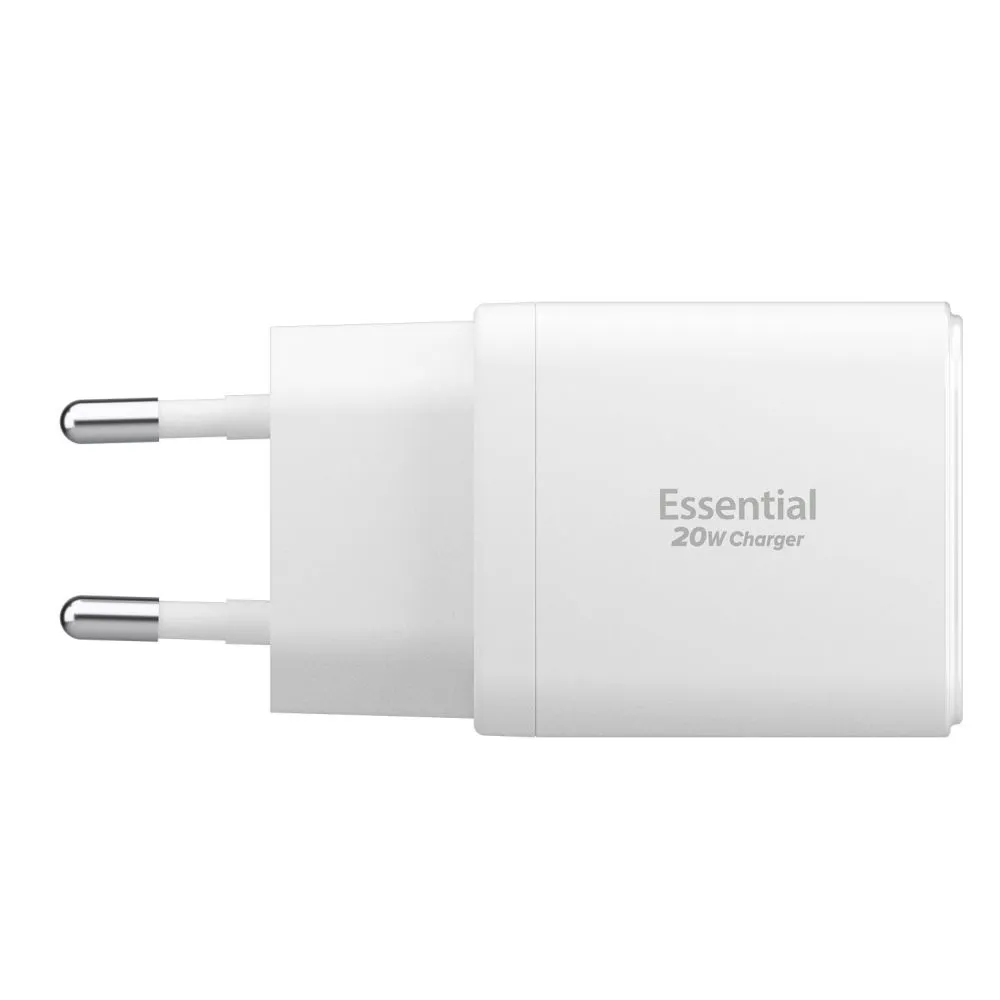  Datu kabeļi SPIGEN ESSENTIAL EE202EU 2-PORT NETWORK CHARGER 20W Viedierīču 