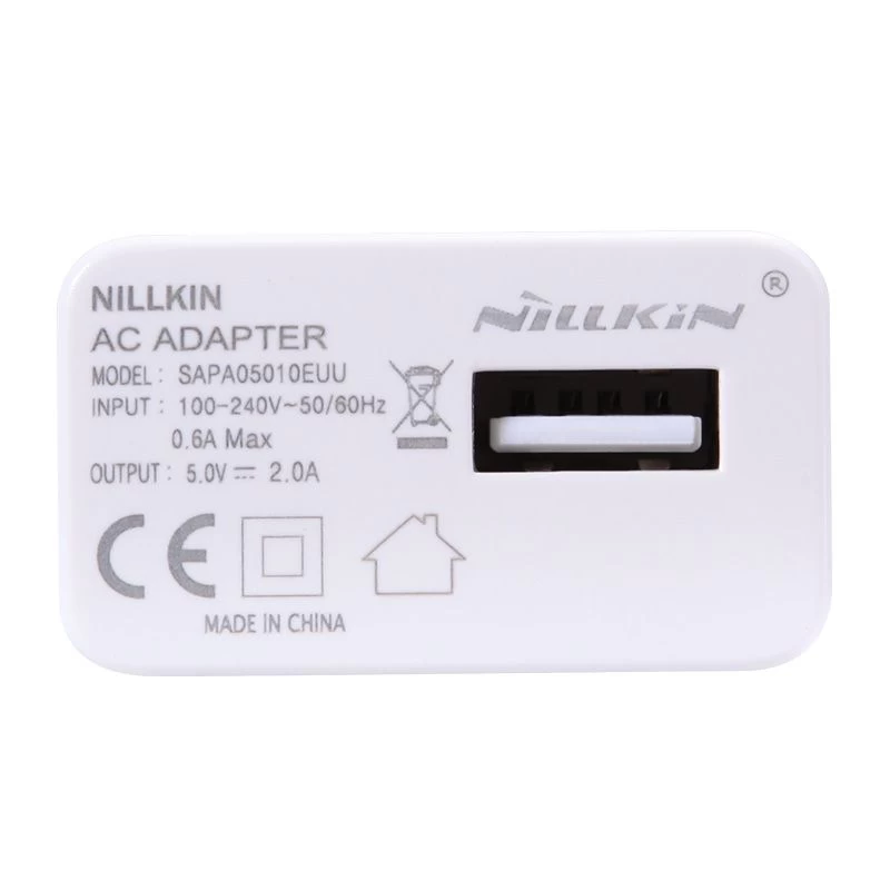 Datu kabeļi AC Adapter Universal EU  balts