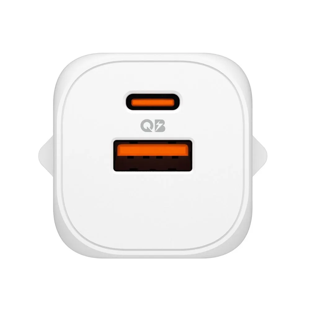  Datu kabeļi SPIGEN ESSENTIAL EE352EU 2-PORT NETWORK CHARGER 35W Viedierīču balts