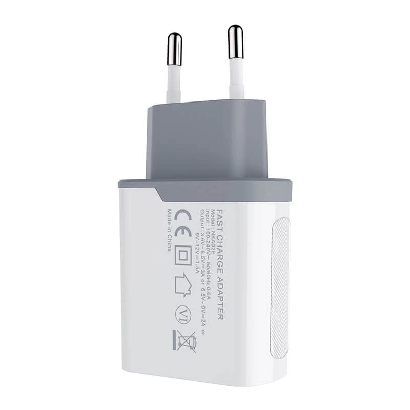 Datu kabeļi Fast Charge Adapter EU  balts