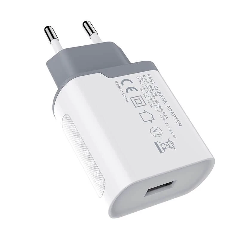 Datu kabeļi Fast Charge Adapter EU  balts