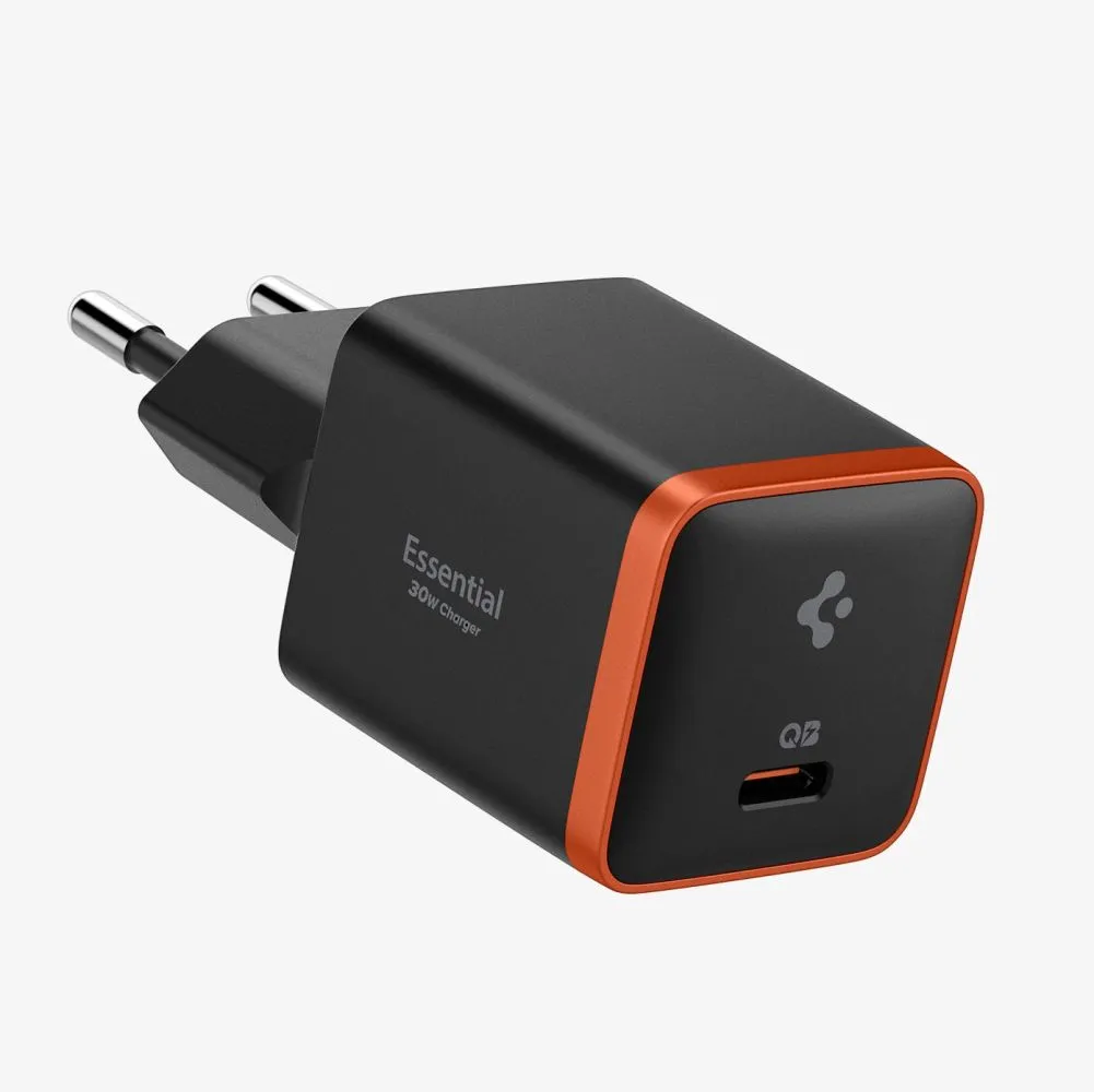  Datu kabeļi SPIGEN EE301EU ARCSTATION ESSENTIAL CHARGER 30W  melns