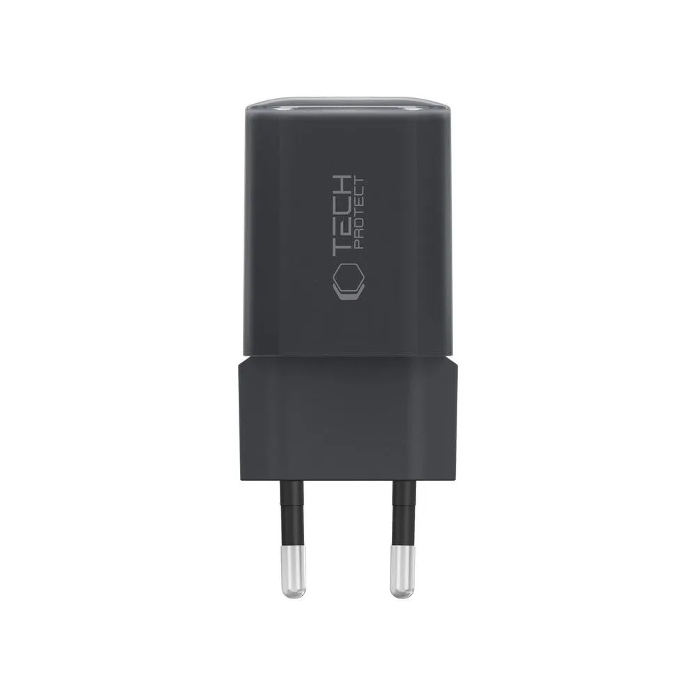  Datu kabeļi TECH-PROTECT NCM33W 2-PORT NETWORK CHARGER PD33W/QC3.0  melns