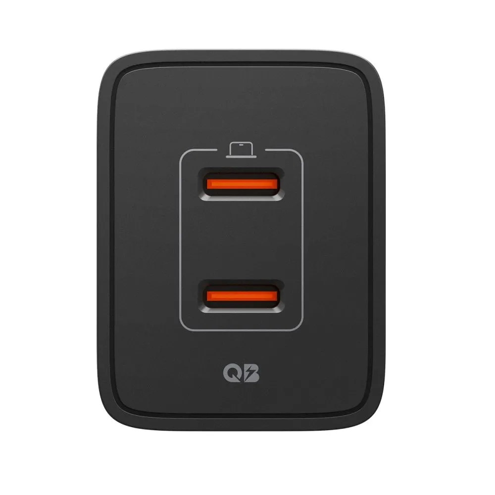  Datu kabeļi SPIGEN ESSENTIAL EE472EU 2-PORT NETWORK CHARGER 47W Viedierīču melns