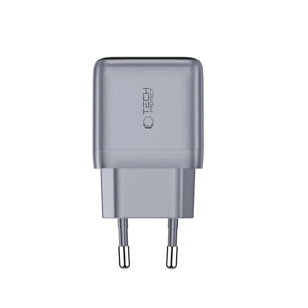  Datu kabeļi TECH-PROTECT POWERVISION NC45W-GAN 1-PORT NETWORK CHARGER PD 45W Viedierīču 