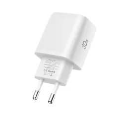  Datu kabeļi TECH-PROTECT NCA30 2-PORT NETWORK CHARGER PD 30W / QC3.0 + TYPE-C CABLE 