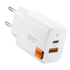 Aksesuāri Datu kabeļi Viedierīču Aksesuāri SPIGEN ESSENTIAL EE202EU 2-PORT NETWORK CHARGER 20W