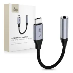 Aksesuāri Datu kabeļi Viedierīču Aksesuāri TECH-PROTECT ULTRABOOST ADAPTER USB-C TO MINI JACK 3.5MM DAC