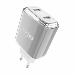  Datu kabeļi DOTFES C01 Dual Ports Adapter 