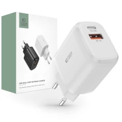 Aксессуары Кабель передачи данных  TECH-PROTECT C20W 2-PORT Network Charger PD20W/QC3.0