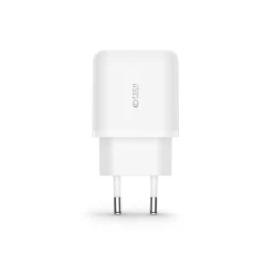  Datu kabeļi TECH-PROTECT C20W 2-PORT Network Charger PD20W/QC3.0  balts