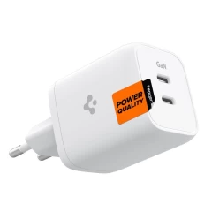  Datu kabeļi SPIGEN PE2106EU POWERARC 2-PORT NETWORK CHARGER PD65W  balts
