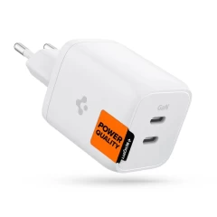  Datu kabeļi SPIGEN PE2106EU POWERARC 2-PORT NETWORK CHARGER PD65W  balts
