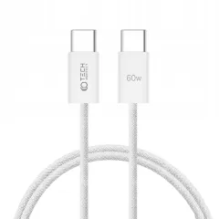  Datu kabeļi TECH-PROTECT ULTRABOOST CLASSIC TYPE-C CABLE PD60W/3A 100CM  balts