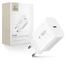 Aксессуары Кабель передачи данных  TECH-PROTECT NC20W 1-PORT NETWORK CHARGER PD20W