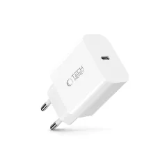  Datu kabeļi TECH-PROTECT NC20W 1-PORT NETWORK CHARGER PD20W  balts