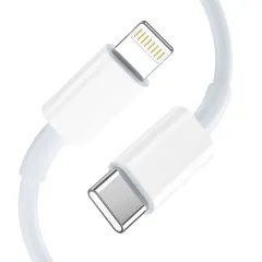  Datu kabeļi TECH-PROTECT NC20W 1-PORT NETWORK CHARGER PD20W + LIGHTNING CABLE  balts