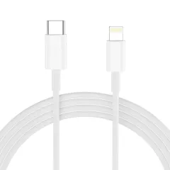  Datu kabeļi TECH-PROTECT NC20W 1-PORT NETWORK CHARGER PD20W + LIGHTNING CABLE  balts