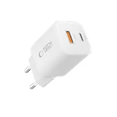  Datu kabeļi TECH-PROTECT NCM33W 2-PORT NETWORK CHARGER PD33W/QC3.0  balts