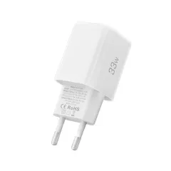  Datu kabeļi TECH-PROTECT NCM33W 2-PORT NETWORK CHARGER PD33W/QC3.0  balts