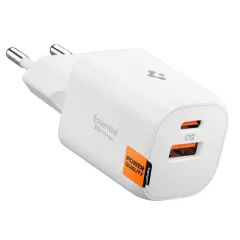 Aksesuāri Datu kabeļi Viedierīču Aksesuāri SPIGEN ESSENTIAL EE352EU 2-PORT NETWORK CHARGER 35W