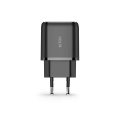  Datu kabeļi TECH-PROTECT C20W 2-PORT Network Charger PD20W/QC3.0  melns