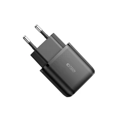  Datu kabeļi TECH-PROTECT C20W 2-PORT Network Charger PD20W/QC3.0  melns