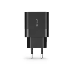  Datu kabeļi TECH-PROTECT C30W 2-PORT Network Charger PD30W/QC3.0  melns