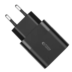  Datu kabeļi TECH-PROTECT C30W 2-PORT Network Charger PD30W/QC3.0  melns