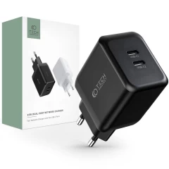  Datu kabeļi TECH-PROTECT C35W 2-PORT NETWORK CHARGER PD35W  melns