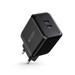  Datu kabeļi TECH-PROTECT C35W 2-PORT NETWORK CHARGER PD35W  melns