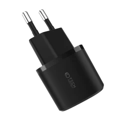  Datu kabeļi TECH-PROTECT C20W MINI 2-PORT NETWORK CHARGER PD-20W/QC3.0  melns
