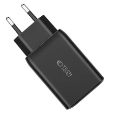  Datu kabeļi TECH-PROTECT C65W 3-port Network Charger PD65W/Q3.0  melns