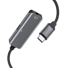  Datu kabeļi TECH-PROTECT ULTRABOOST ADAPTER LIGHTNING TO MINI JACK 3.5MM &  melns