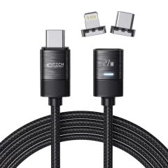 Aксессуары Кабель передачи данных  TECH-PROTECT ULTRABOOST MAGNETIC CABLE LIGHTNING & TYPE-C PD27W/3A 200CM