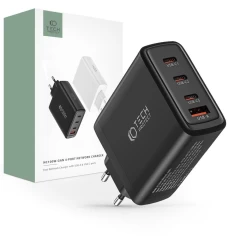  Datu kabeļi TECH-PROTECT NC100W-GAN 4-PORT NETWORK CHARGER PD100W/QC3.0  melns