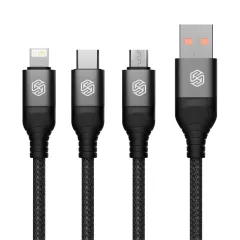 Aксессуары Кабель передачи данных  NILLKIN SWIFT PRO 3-in-1 USB-A to L/M/C