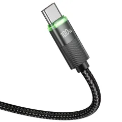  Datu kabeļi TECH-PROTECT UB20T ULTRABOOST TYPE-C CABLE PD100W/5A 180CM  melns