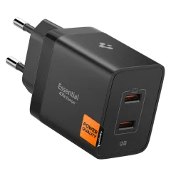 Aksesuāri Datu kabeļi Viedierīču Aksesuāri SPIGEN ESSENTIAL EE472EU 2-PORT NETWORK CHARGER 47W