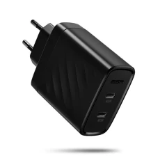  Datu kabeļi ESR 36W 2PD PD Charger  melns