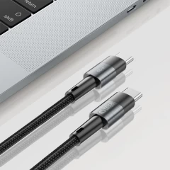  Datu kabeļi TECH-PROTECT ULTRABOOST TYPE-C CABLE PD60W/3A 25CM  pelēks
