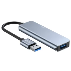  Datu kabeļi TECH-PROTECT V0-HUB ADAPTER 5IN1  pelēks