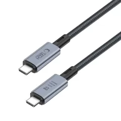  Datu kabeļi telefona maciņš pelēks TECH-PROTECT ULTRABOOST MAX USB 4.0 8K 40GBPS TYPE-C CABLE PD240W 100CM