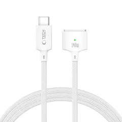 Aksesuāri Datu kabeļi Viedierīču Aksesuāri TECH-PROTECT MMC01 ULTRABOOST MAGNETIC MACBOOK CABLE TYPE-C TO MAGSAFE 3 140W 200CM