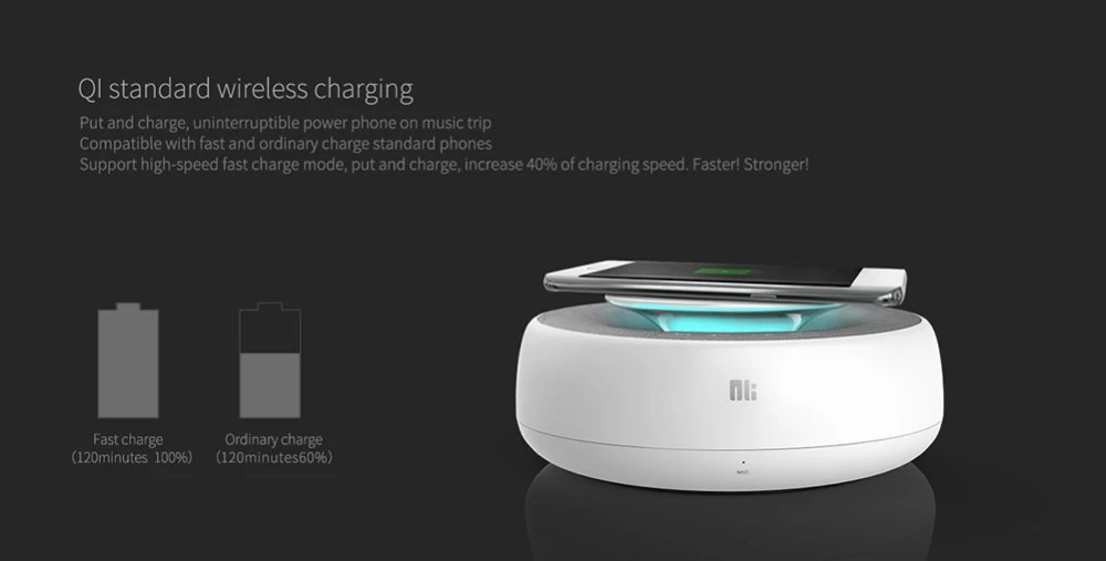 Bluetooth skaļruņi Nillkin Cozy MC2 Speaker QI Charging  balts