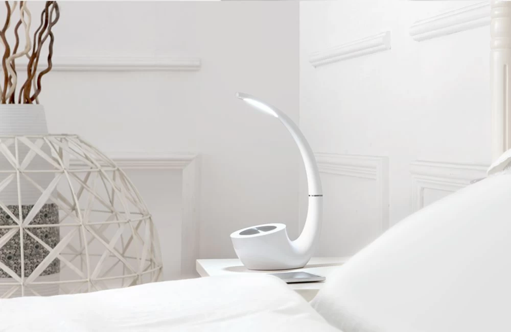 Bluetooth skaļruņi Phantom Ⅱ LED Lamp / Speaker  balts
