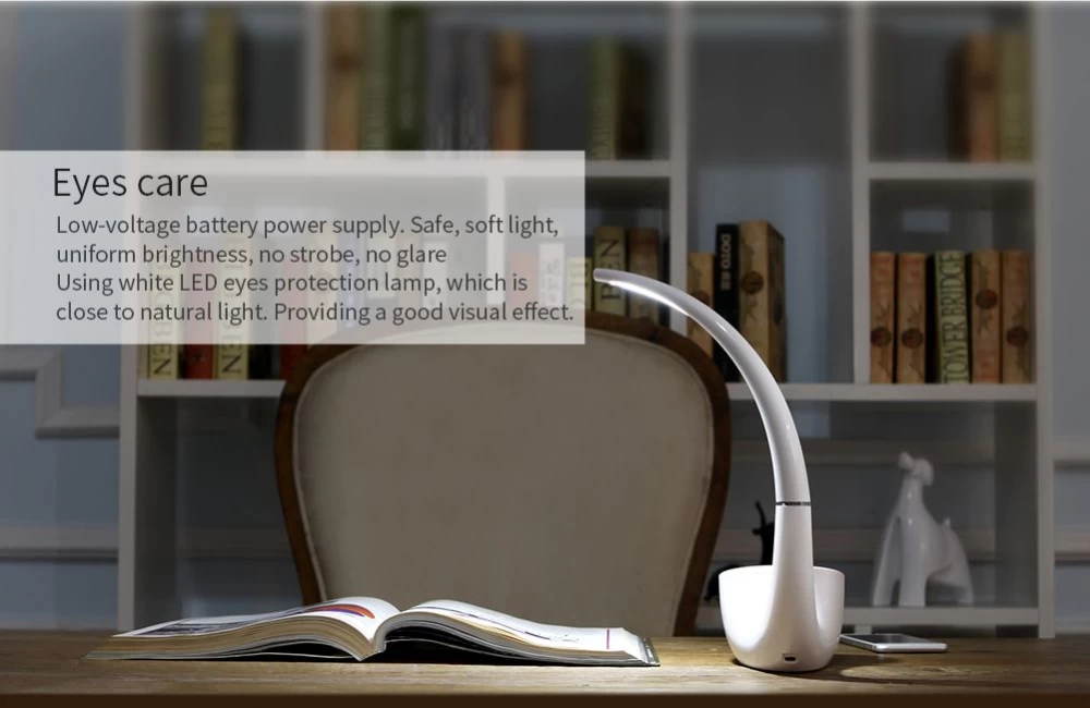 Bluetooth skaļruņi Phantom Ⅱ LED Lamp / Speaker  balts