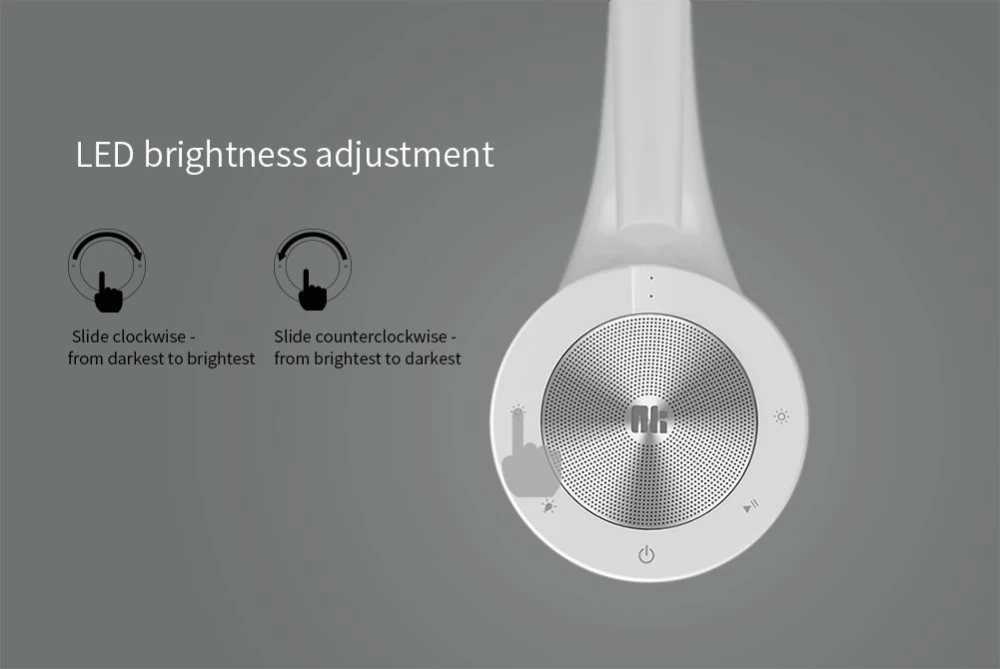Bluetooth skaļruņi Phantom Ⅱ LED Lamp / Speaker  balts