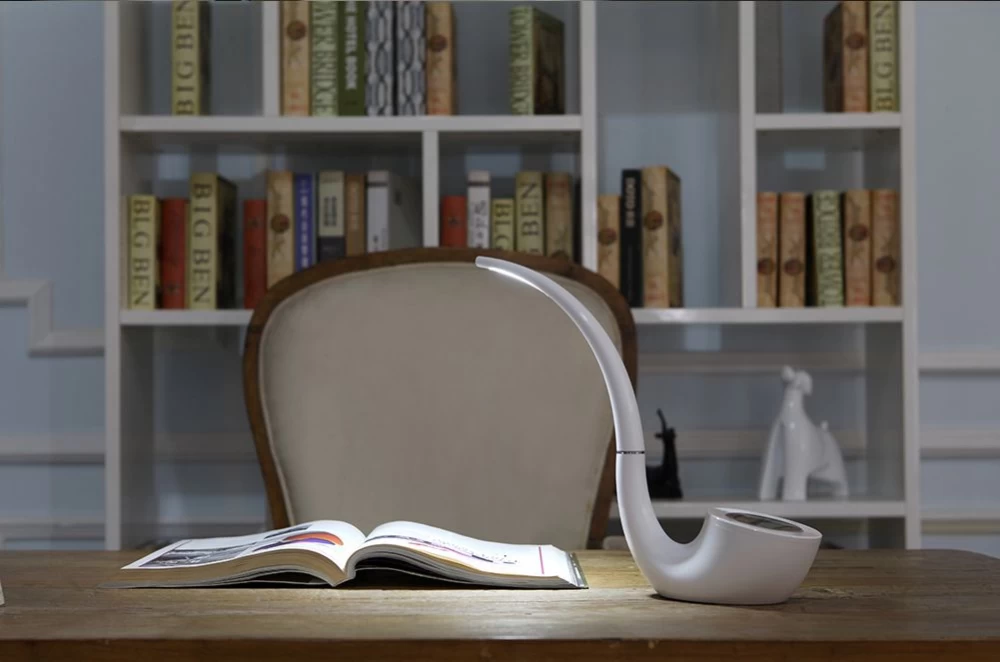 Bluetooth skaļruņi Phantom Ⅱ LED Lamp / Speaker  balts