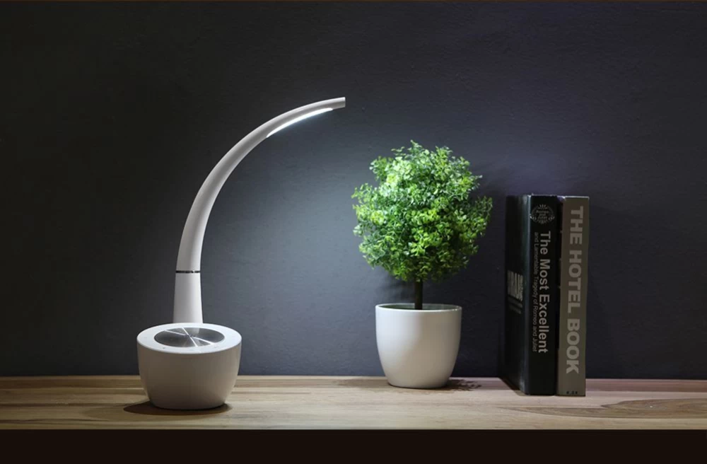 Bluetooth skaļruņi Phantom Ⅱ LED Lamp / Speaker  balts